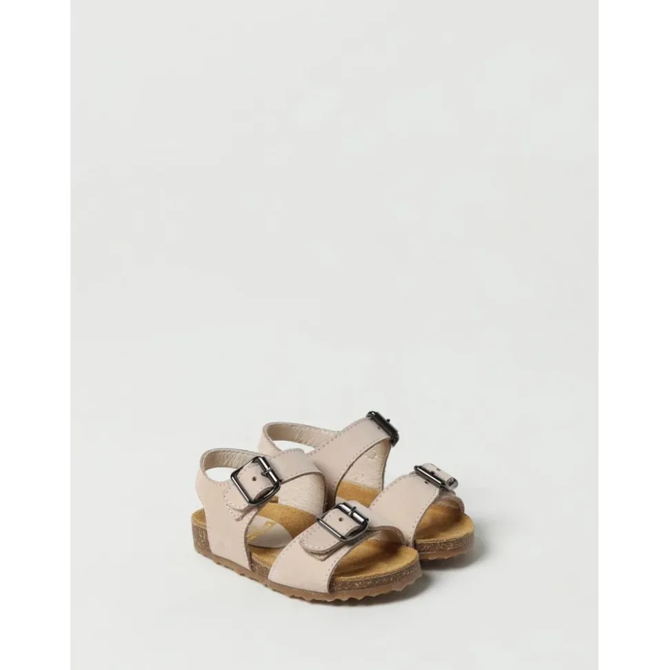 Barn Beige Spenne Sandaler Stilig Komfort