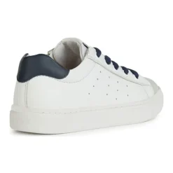 Barn Hvite Marineblå Sneakers