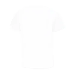 Barn Hvit T-skjorte med Logo Patch