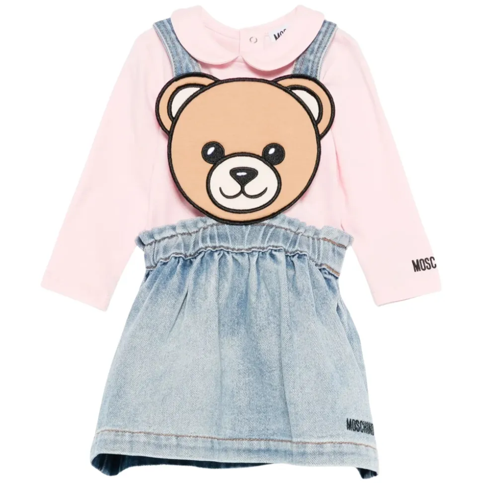 Bear Denim Skjørt Sett i Blå