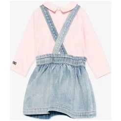 Bear Denim Skjørt Sett i Blå