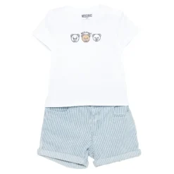 Bear Print Shorts Set
