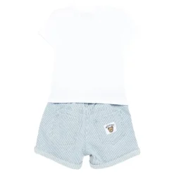 Bear Print Shorts Set
