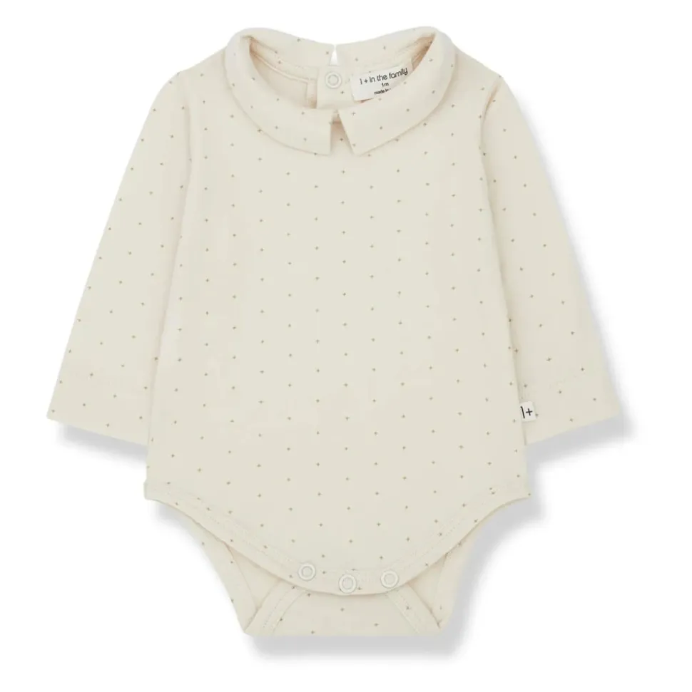 Beige Bomull Langarmet Topp