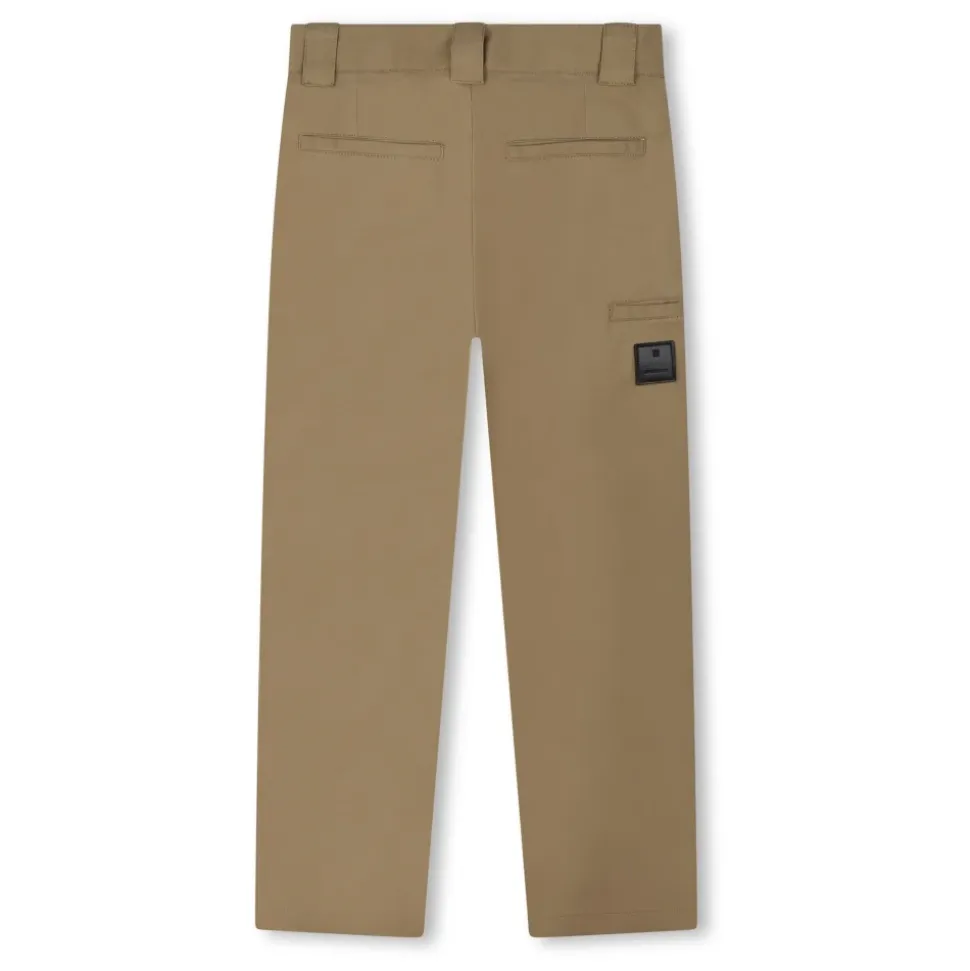 Beige bukser med logo