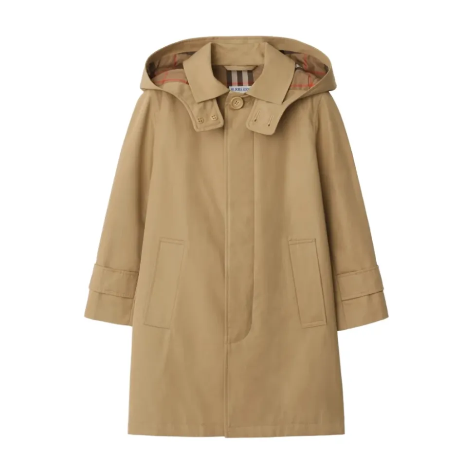 Beige Hettegenser med Lommer