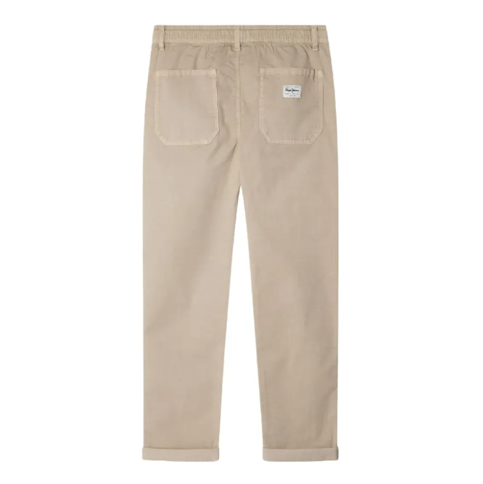 Beige Regular Comfort Bukse for Barn
