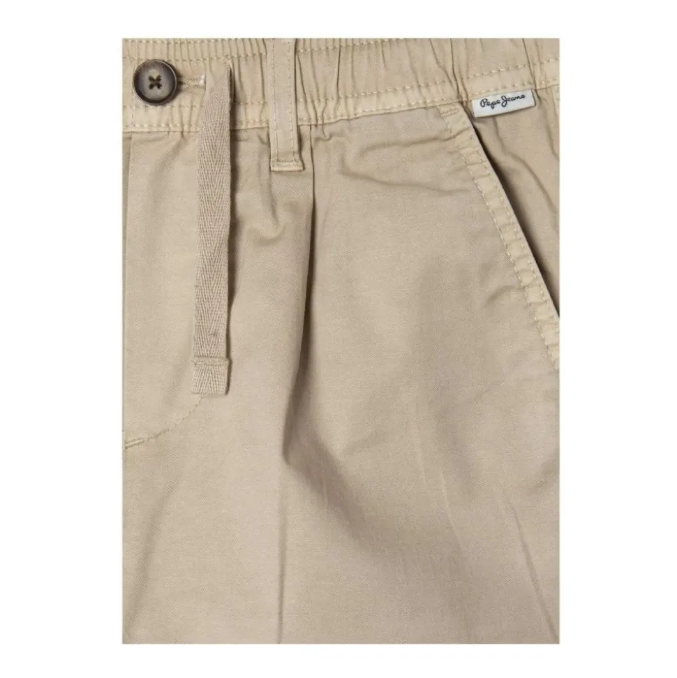 Beige Regular Comfort Bukse for Barn