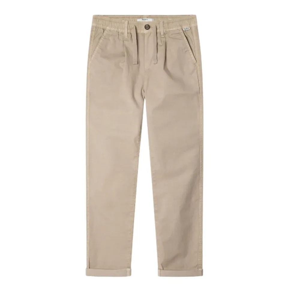 Beige Regular Comfort Bukse for Barn