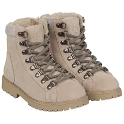 Beige Semsket Chukka med Flanellinnlegg