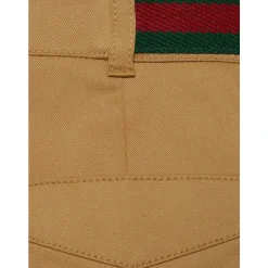 Beige Stretch Bomullsbukser