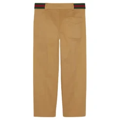 Beige Stretch Bomullsbukser