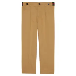 Beige Stretch Bomullsbukser