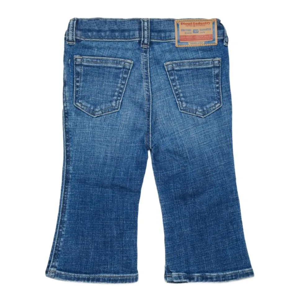 Bermuda i denim med fem lommer