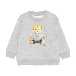 Bjørnemønster Crew Neck Sweater