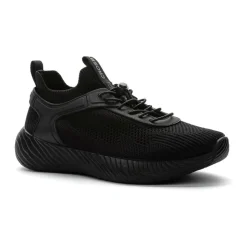 black casual closed sneakers