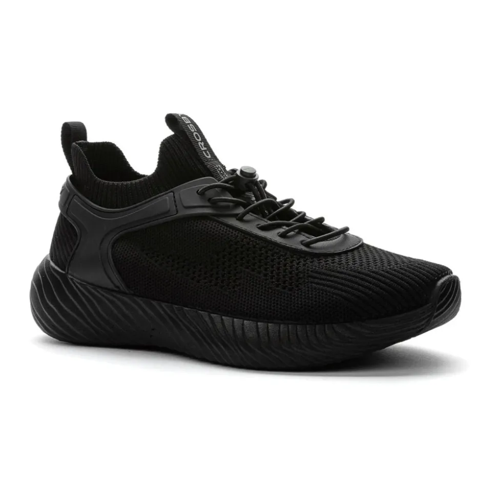 black casual closed sneakers