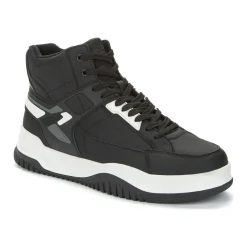 black casual fritidssko med lukket front