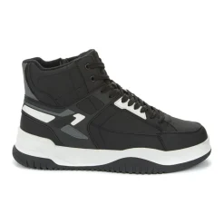 black casual fritidssko med lukket front