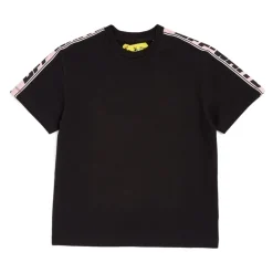 Black Logo Stripes T-Shirt