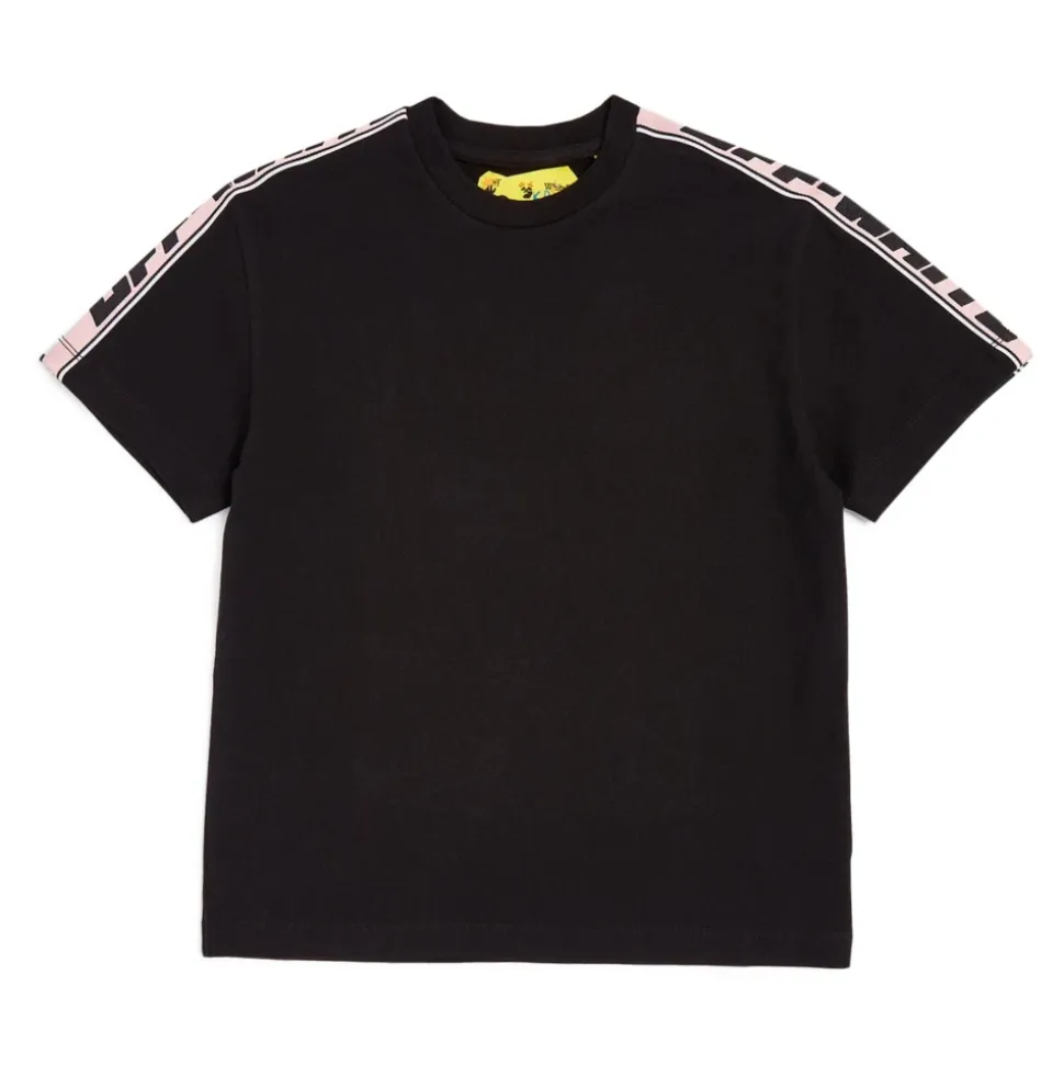 Black Logo Stripes T-Shirt