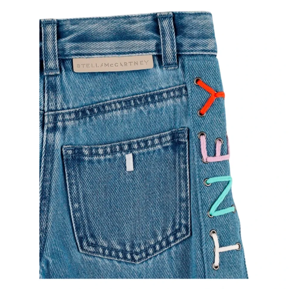 Blå Denim Loose Fit Jeans
