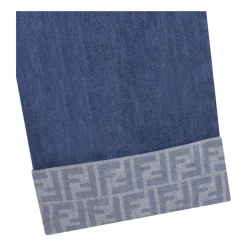 Blå lettvekts denim bukser