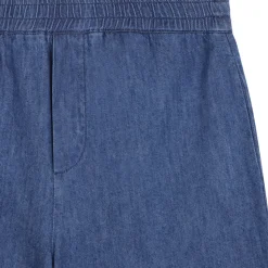 Blå lettvekts denim bukser