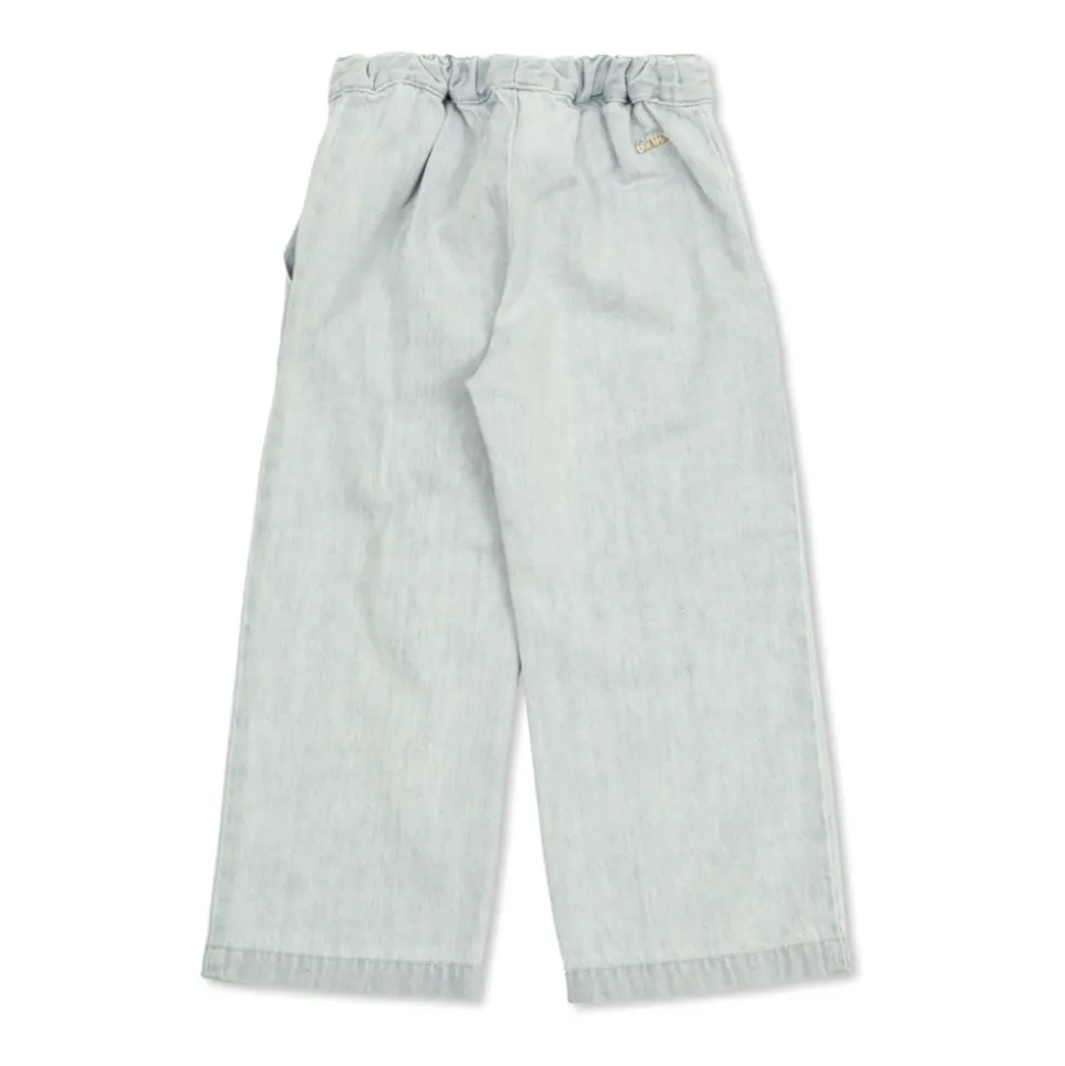 Blomsterbroderte jeans