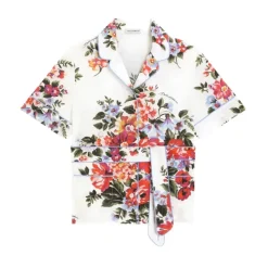 Blomsterbukett-trykt Vanity Poplin-skjorte