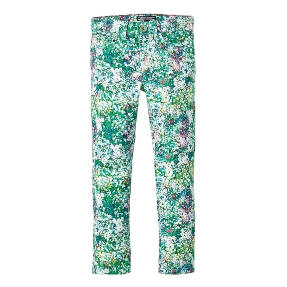 Blomstrete Super Skinny Bukser