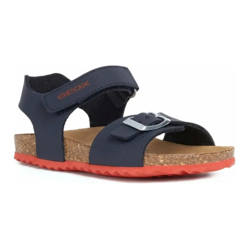 Blå Rød Gutt Sandaler