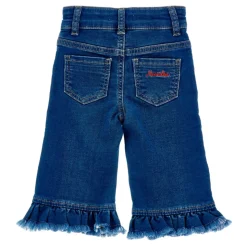 Blåstein Denim Jeans med Galetta