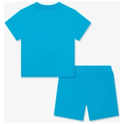 Blå Teddybjørn Logo Shortssett