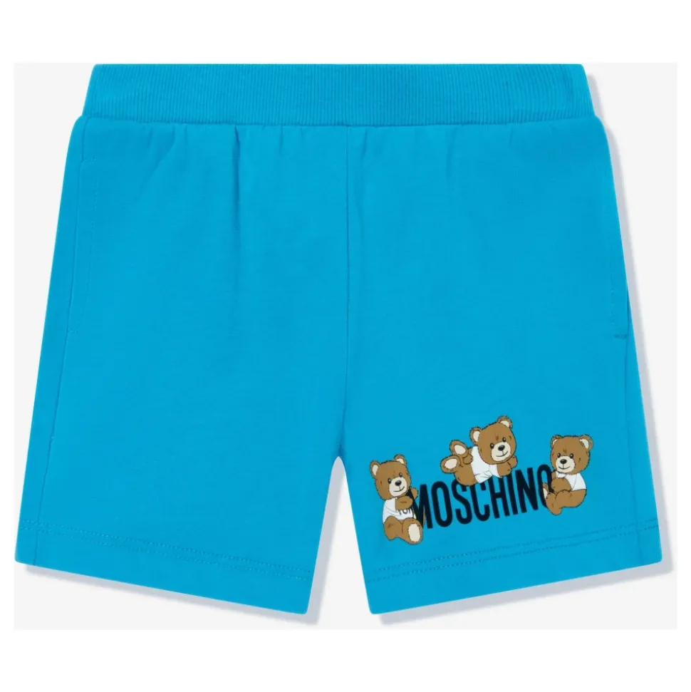 Blå Teddybjørn Logo Shortssett