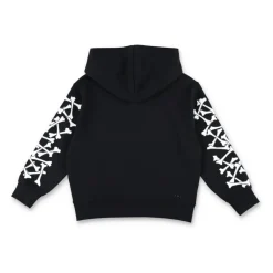 Bluza z nadrukiem szkieletu na rękawach