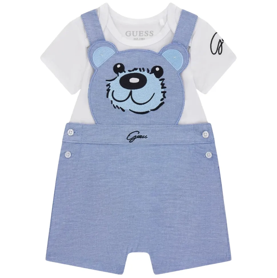 Bodysuit and Bear Romper Set
