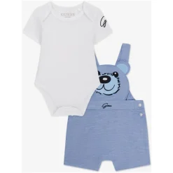 Bodysuit and Bear Romper Set