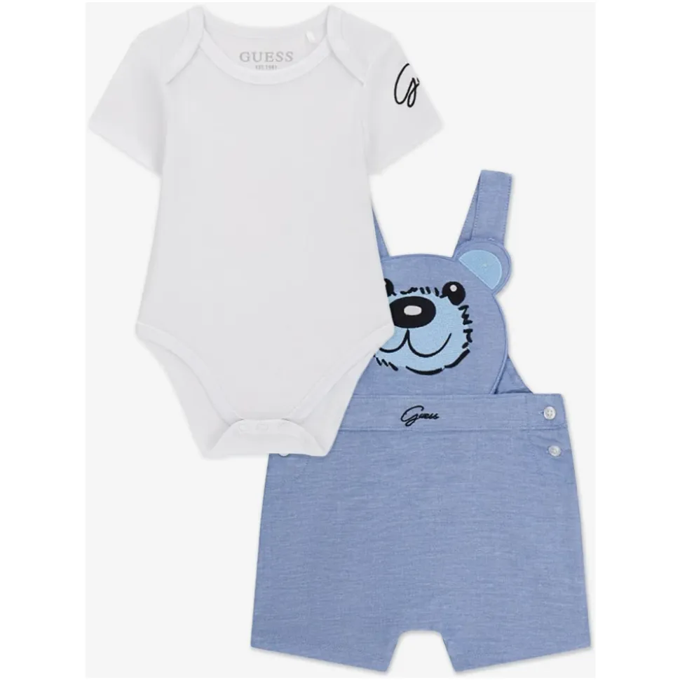 Bodysuit and Bear Romper Set