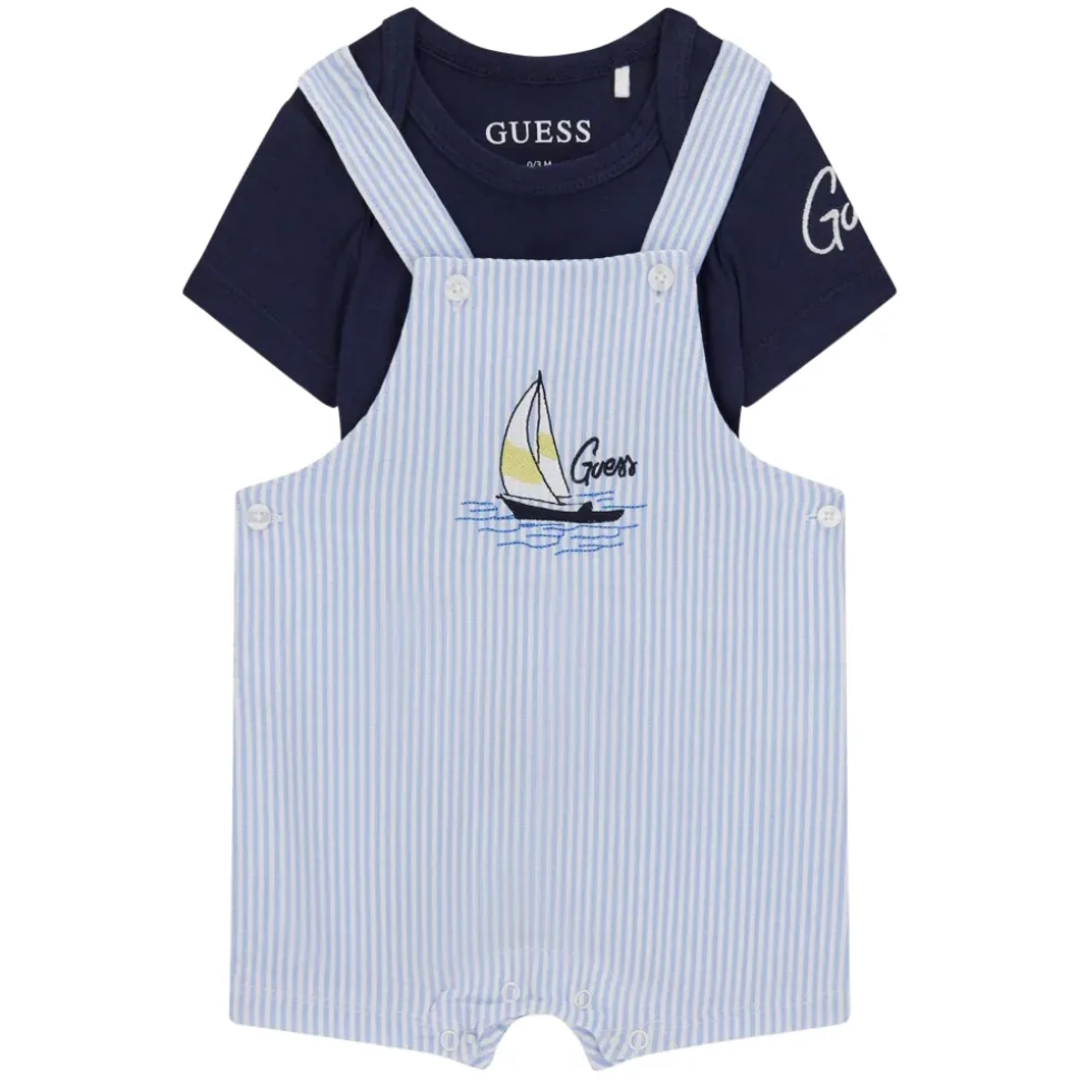 Bodysuit og Seersucker Romper