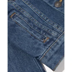 Bomullsdenim Truckerjakke