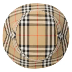 Bomullshatt i Burberry-rutmønster