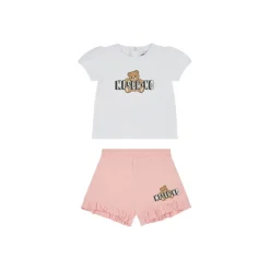 Bomullsjersey T-skjorte og shorts sett