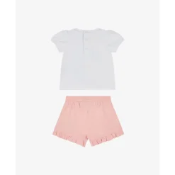 Bomullsjersey T-skjorte og shorts sett