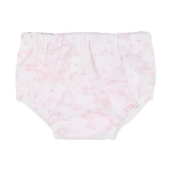 Bomullskjole og bloomers-sett med trykk