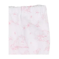 Bomullssett med trykt kjole og bloomers