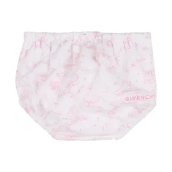 Bomullssett med trykt kjole og bloomers