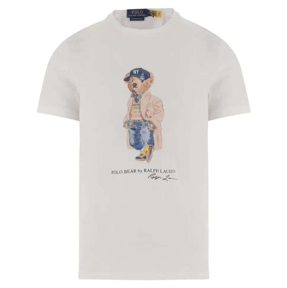 Bomull T-skjorte med Polo Bear-trykk