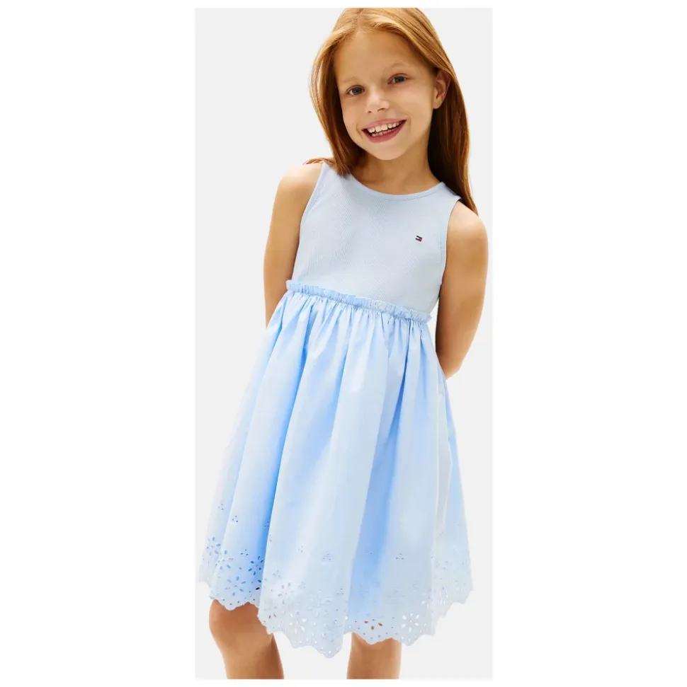 Broderie Anglaise Combi Kjole