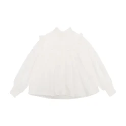Broderte Stjerner Off-White Skjorte